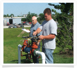 Testing and repairing a backflow